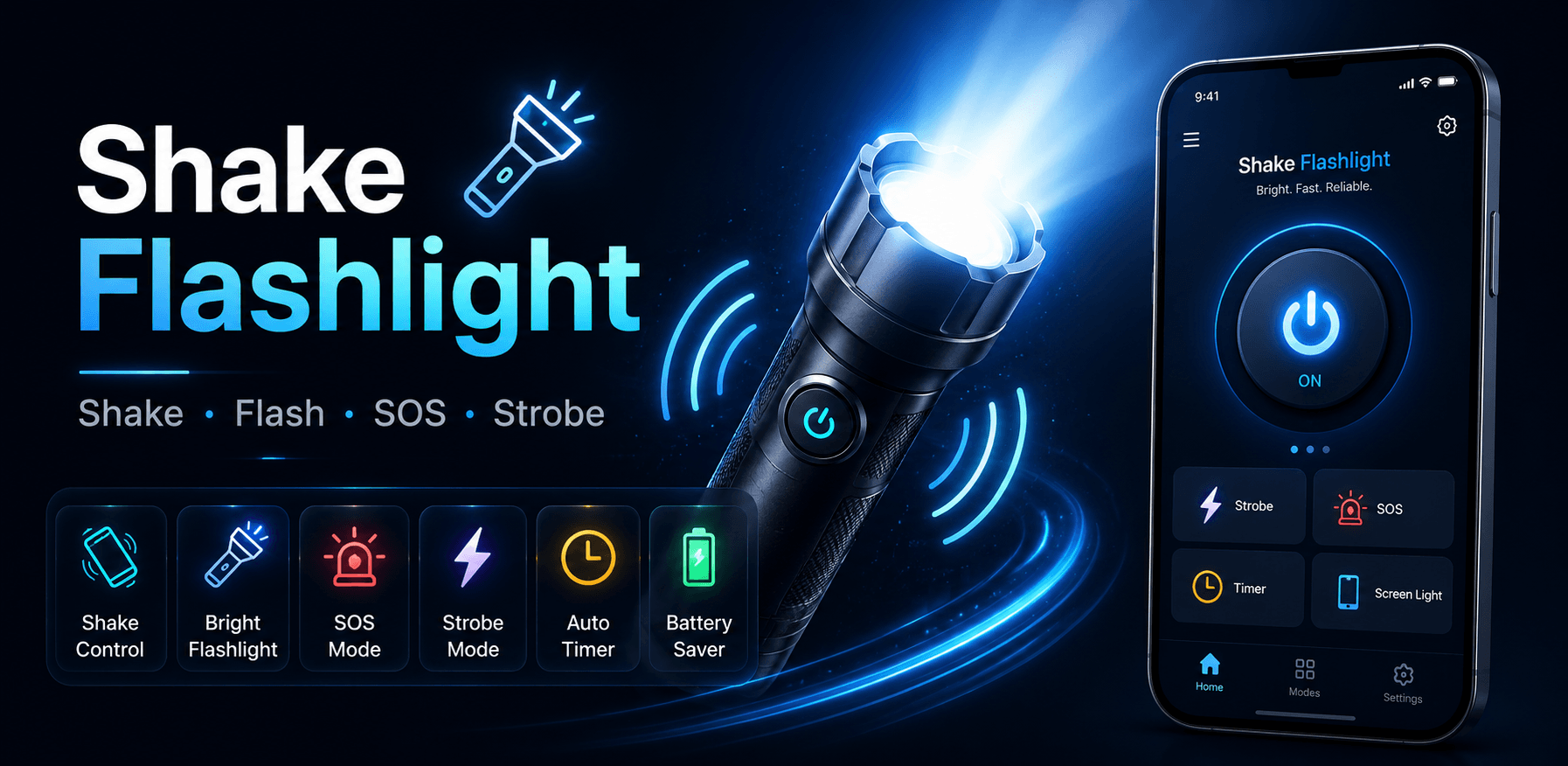 Shake Flashlight Pro Banner