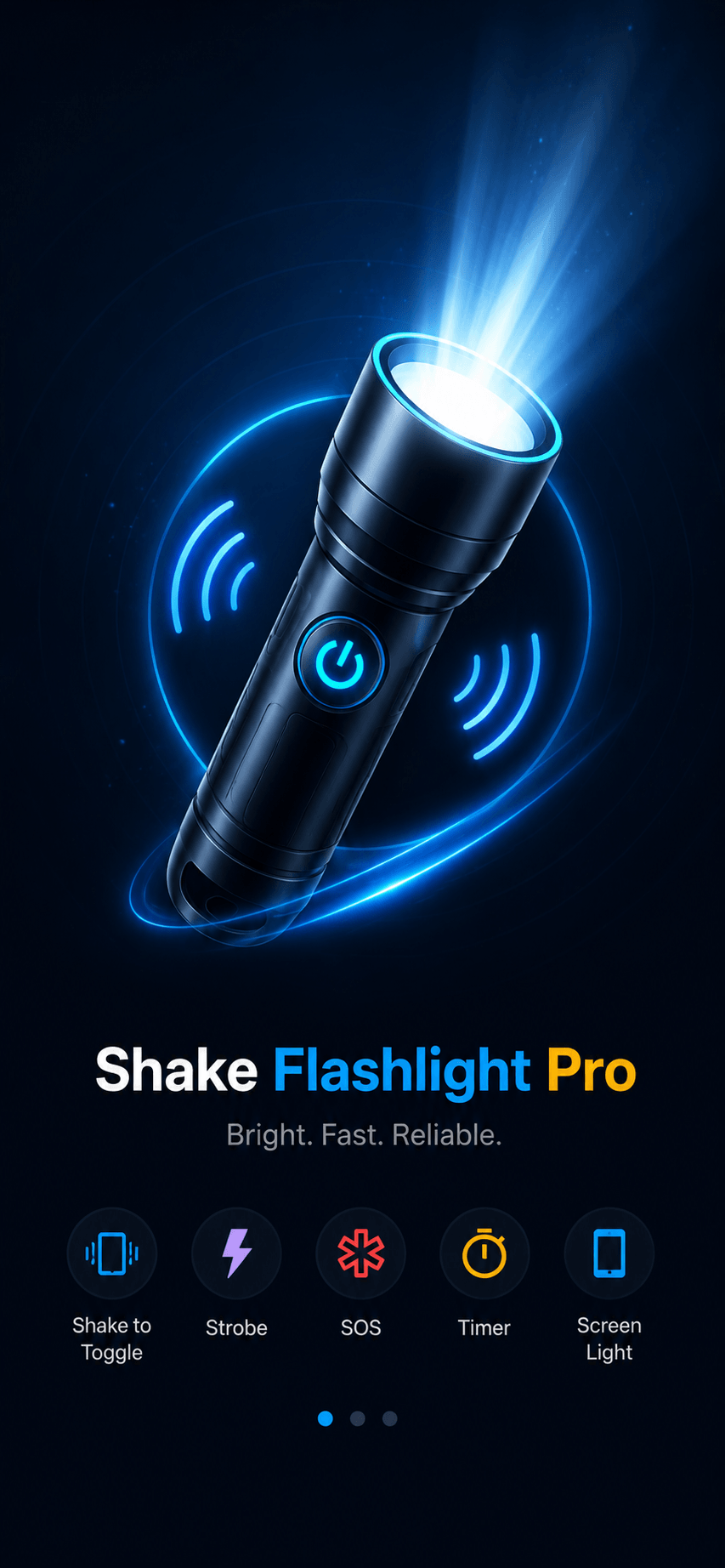 Shake Flashlight Pro App Screenshot